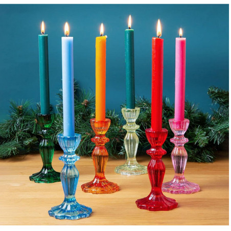 Bougeoir en verre