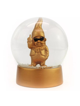 Boule à neige Gnome doré