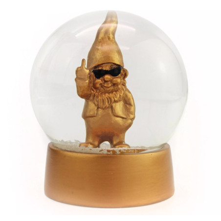 Boule à neige Gnome doré