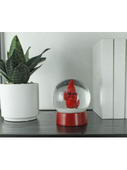 Red Gnome Snow Globe