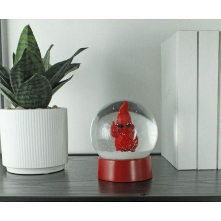 Boule à neige Gnome rouge