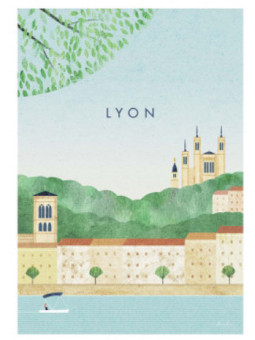 Illustrated postcard - Lyon - Henry Rivers