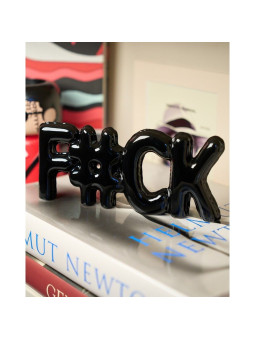 Balloon Lettering Fuck Black
