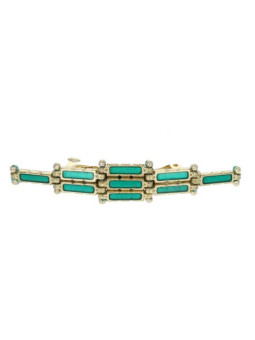 Indian turquoise hair clip