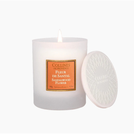 Scented Candle Sandalwood flower