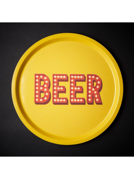 Round BEER tray