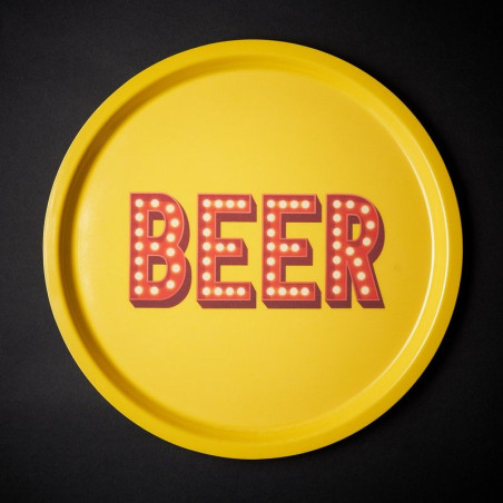 Round BEER tray