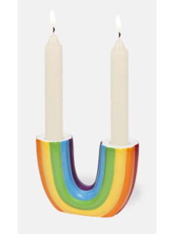 Bougeoir Arc-en-ciel