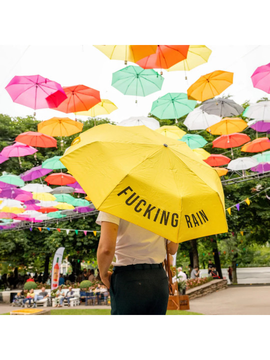 Umbrella Fucking Rain - yellow
