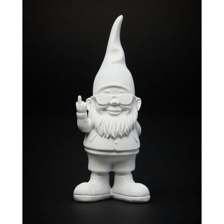 White Fuck Gnome Statue 12cm