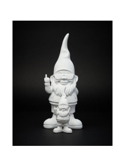 White Fuck Gnome Statue 12cm