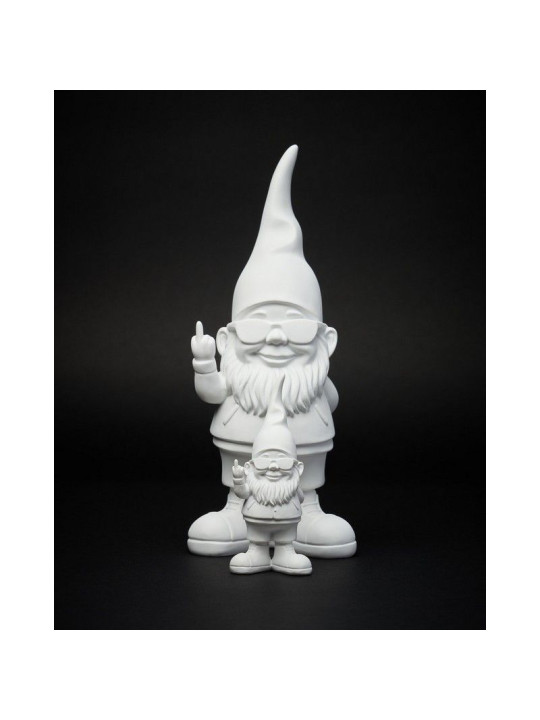 White Fuck Gnome Statue 12cm