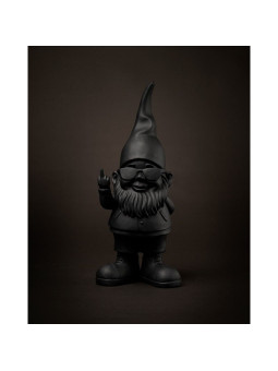 Statuette Gnome Fuck noir 12cm