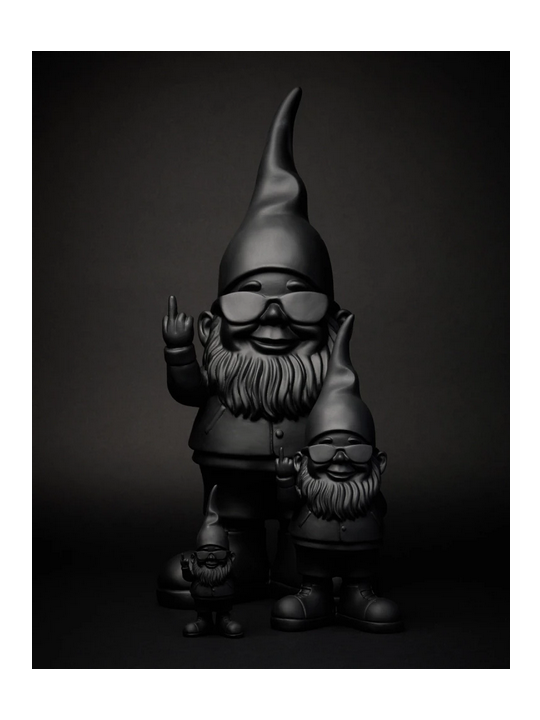 Black Fuck Gnome Statue 12cm