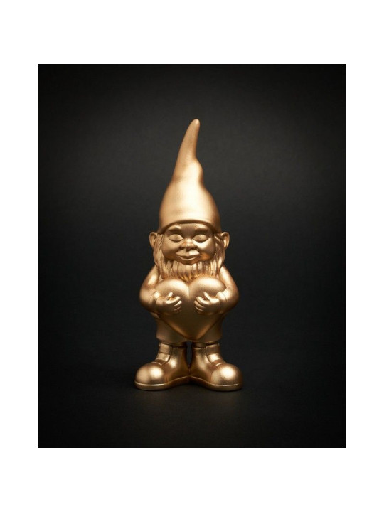 Statuette Gnome Love Dorée – Déco Originale & Idée Cadeau | Maison Thomassin