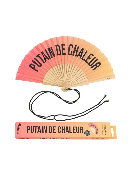 Putain de Chaleur Hand Fan gradient sunset
