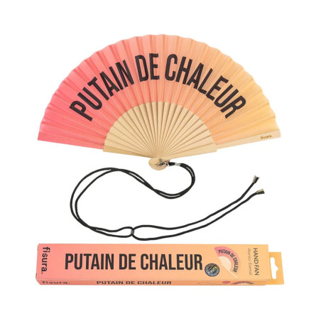 Putain de Chaleur Hand Fan gradient sunset
