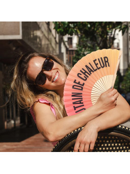 Putain de Chaleur Hand Fan gradient sunset
