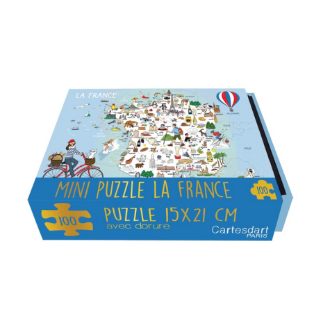 Mini Puzzle Map of France – 100 pieces