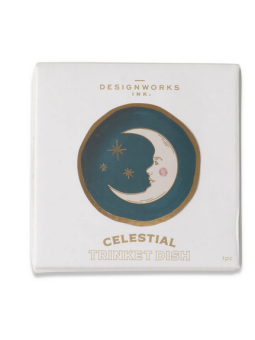 Celestial Ceramic Trinket Dish - The Moon