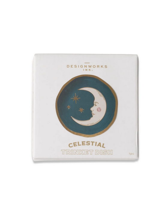 Celestial Ceramic Trinket Dish - The Moon