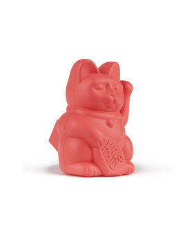 Lucky Cat solaire - orange néon