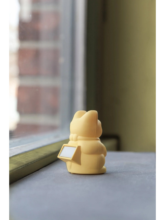 Lucky Cat solaire - jaune