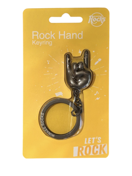 Porte-clés Rock hand - noir