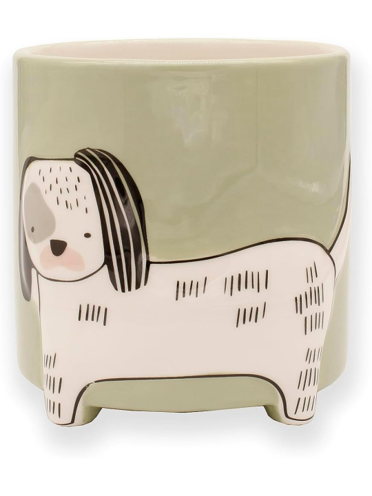 Dog Plant Vase