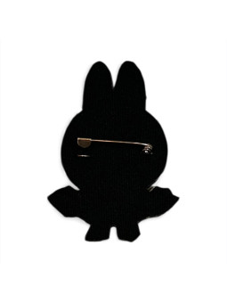 Labubu Brooch Blue – Embroidered Edition