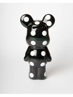 Tirelire Teddy 24cm - noire