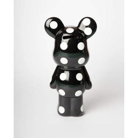 Tirelire Teddy 24cm - black