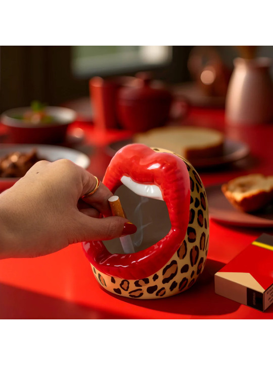 Mouth Ashtray Leopard