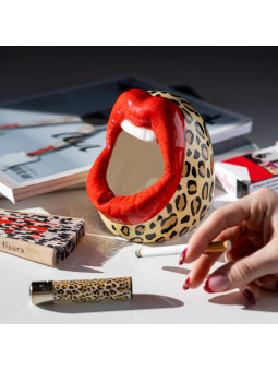 Mouth Ashtray Leopard