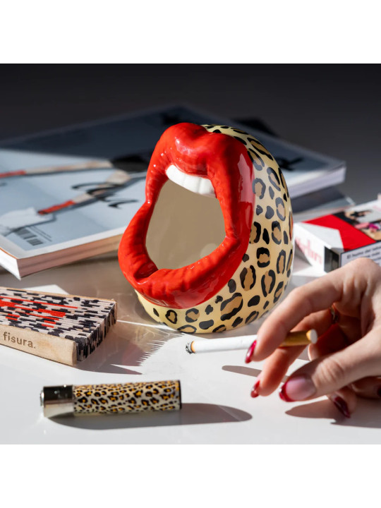 Mouth Ashtray Leopard