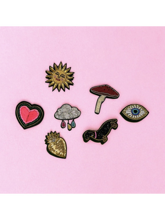 Leopard Heart Brooch
