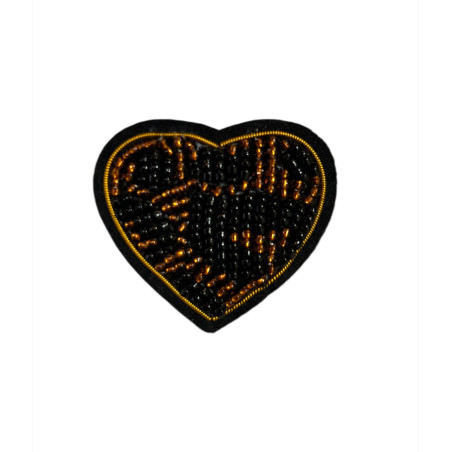 Leopard Heart Brooch