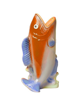 Candle holder Fish orangeblue