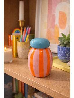 Que Rico Small Jar pink and orange