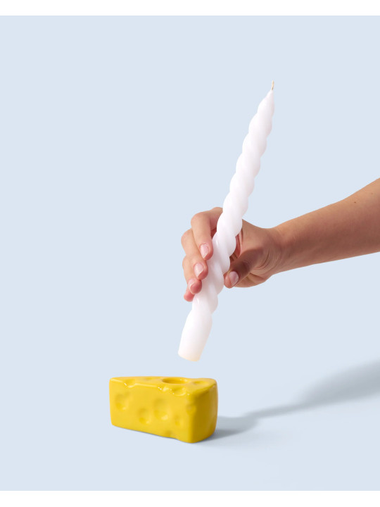 Cheese Candle Holder – Fun & Original Decorative Candle Piece
