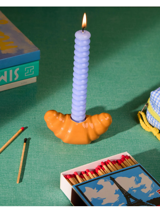 Croissant Candle Holder – Fun & Original Decorative Candle Piece