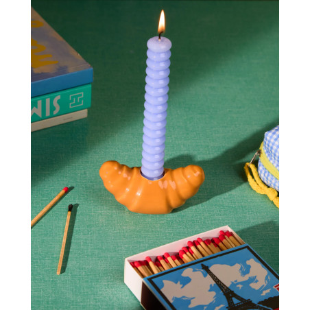Croissant Candle Holder – Fun & Original Decorative Candle Piece
