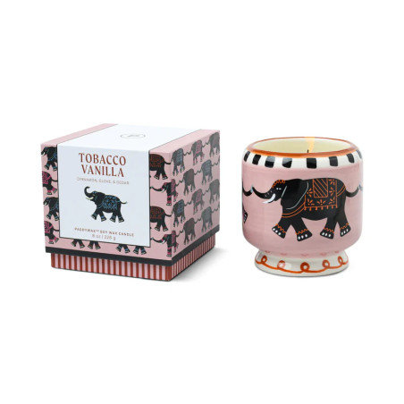 Adopo Elephant Scented Candle – Vanilla & Tobacco