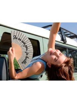 Je ne sue pas, je brille Hand Fan Glitter