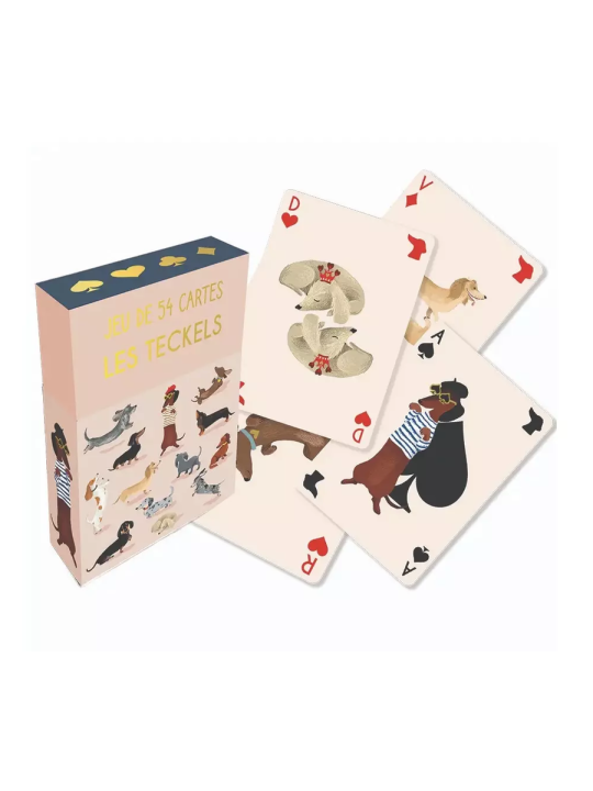 Jeu de 54 cartes Les Teckels